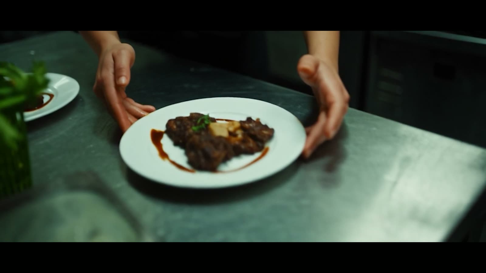 Plating — on a steel counter